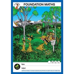 Clever Kangaroo Foundation Maths Book 10mm Grid 64 Page 340mm x 240mm