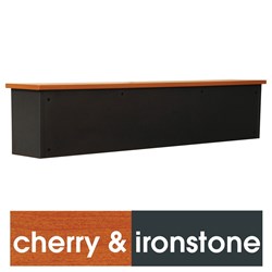 LOGAN RECEPTION HOB 1800X450X300 Cherry & Ironstone